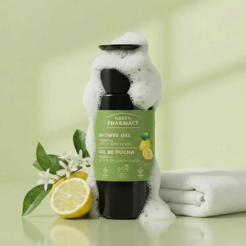 Green Pharmacy Verbena & Sweet Lemon Oil gel za prhanje 739 ml