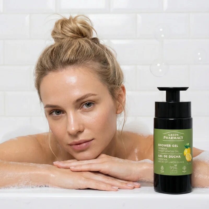 Green Pharmacy Verbena & Sweet Lemon Oil gel za prhanje 739 ml