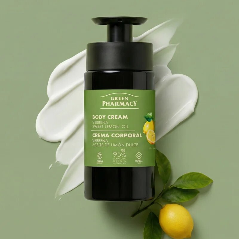Green Pharmacy Verbena & Sweet Lemon Oil krema za telo 739 ml