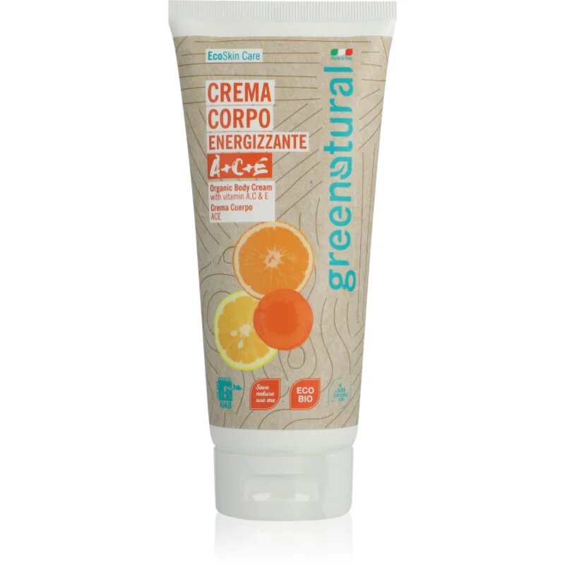 Greenatural Body Cream nežna krema za telo z vitamini A C E 200 ml