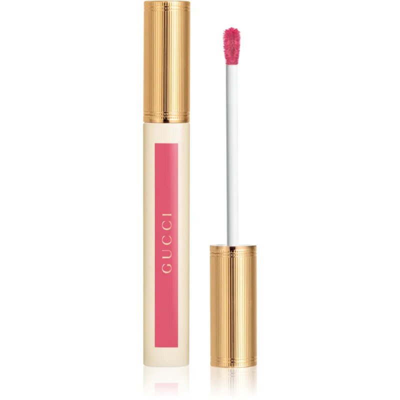 Gucci Beauty Glow Oil-In-Water Tint Liquid Lipstick bleščeča vlažilna tekoča šminka odtenek 415 Clara Pink 6.5 ml