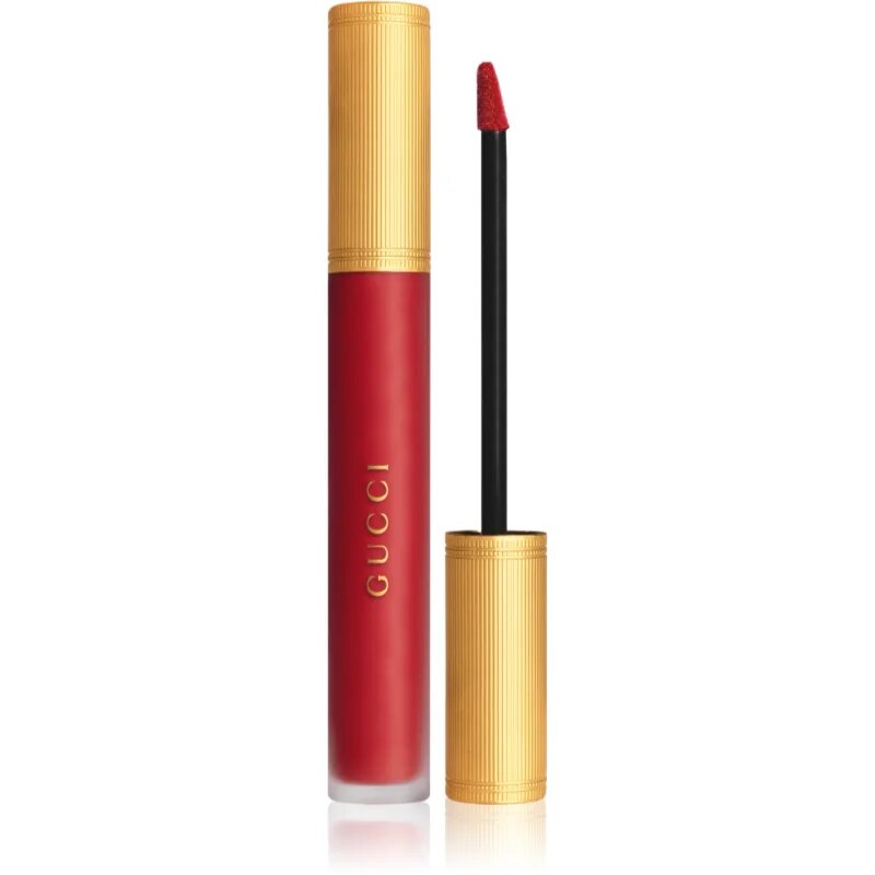 Gucci Beauty Rouge à Lèvres Matte Lipstick mat tekoča šminka odtenek 25* Goldie Red 6.5 ml