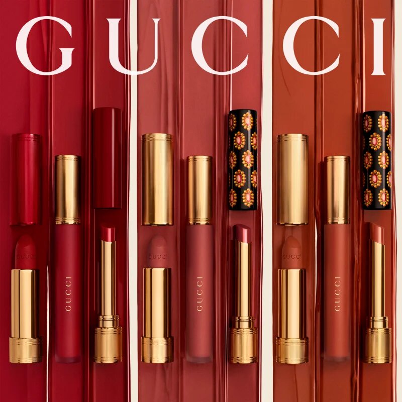 Gucci Beauty Rouge à Lèvres Matte Lipstick mat tekoča šminka odtenek 25* Goldie Red 6.5 ml