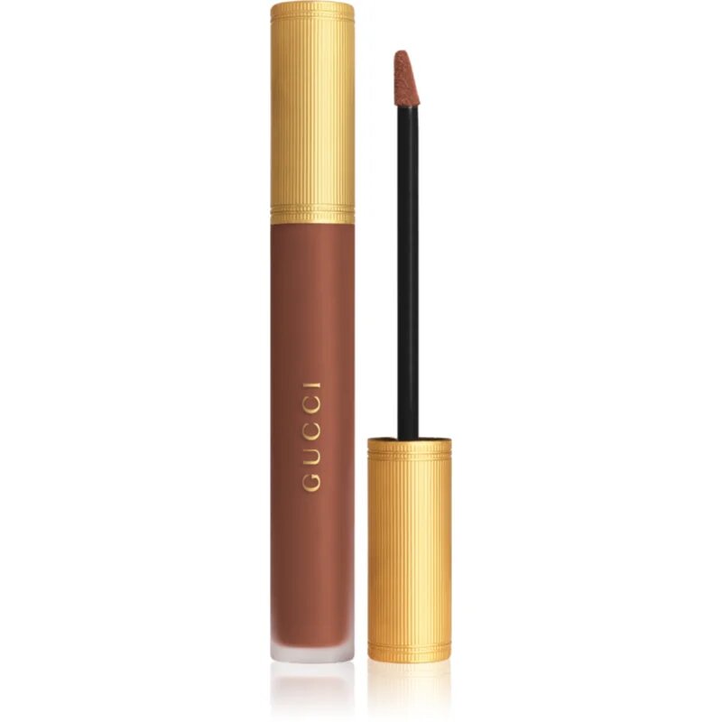 Gucci Beauty Rouge à Lèvres Matte Lipstick mat tekoča šminka odtenek 308 Lucy Dark Orange 6.5 ml