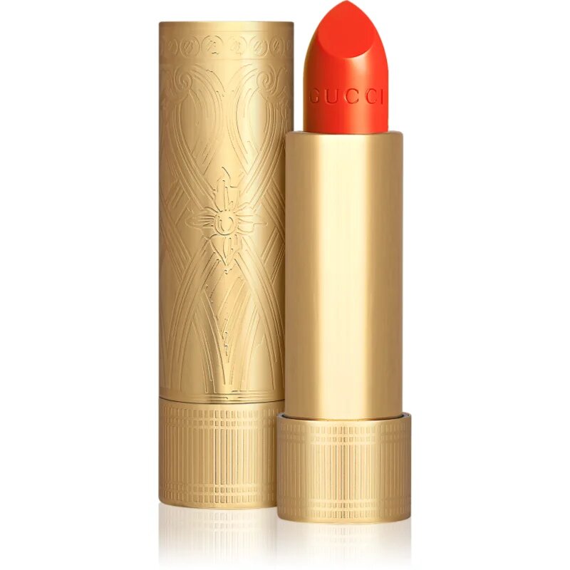 Gucci Beauty Rouge à Lèvres Satin Lipstick satenasta šminka odtenek 302 Agatha Orange 3.5 g