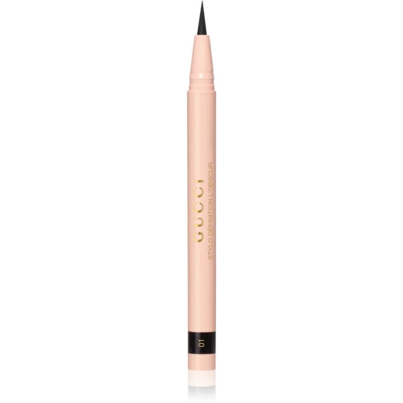Gucci Beauty Stylo Définition L’Obscur tekoče črtalo v peresu odtenek 01 Eve Black 0.5 g