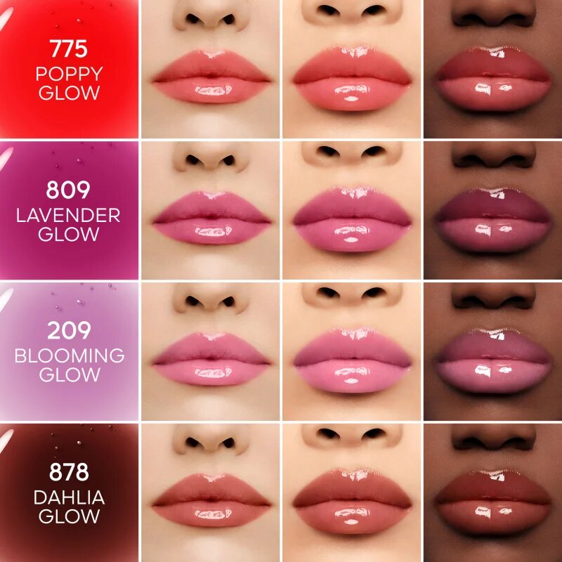 GUERLAIN Blooming Denim KissKiss Bee Glow Oil olje za ustnice z medom odtenek 878 Dahlia Glow 9.5 ml