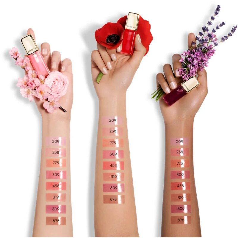 GUERLAIN Blooming Denim KissKiss Bee Glow Oil olje za ustnice z medom odtenek 878 Dahlia Glow 9.5 ml