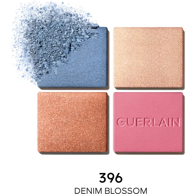 GUERLAIN Blooming Denim Ombres G paleta senčil za oči limitirana edicija 396 Denim Blossom 6 g