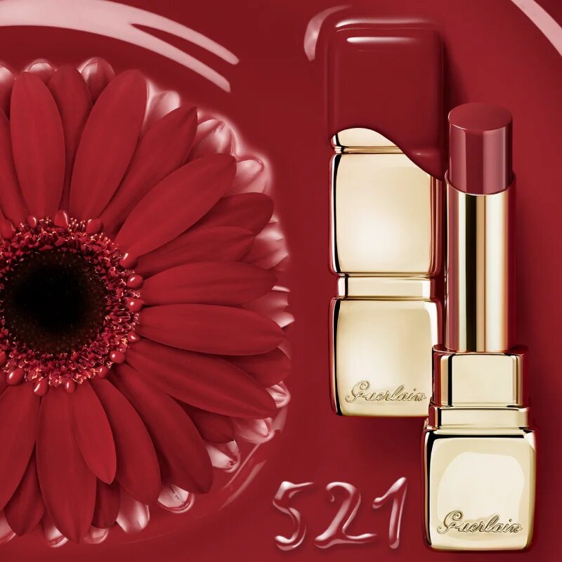 GUERLAIN KissKiss Shine Bloom šminka z bleščečim finišem odtenek 521 Kiss to Say 3.5 g
