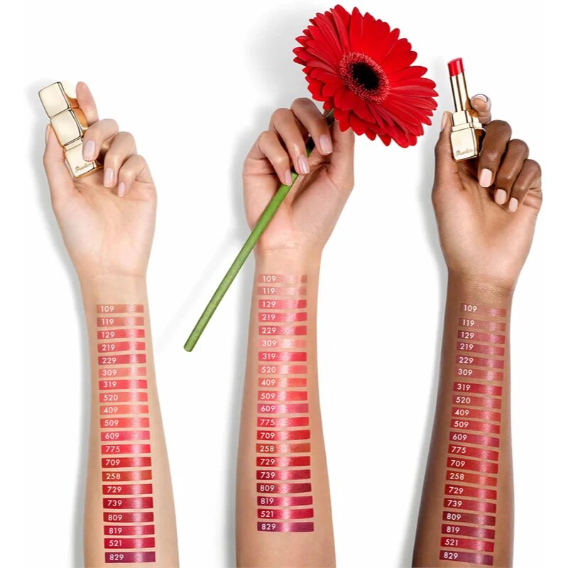 GUERLAIN KissKiss Shine Bloom šminka z bleščečim finišem odtenek 521 Kiss to Say 3.5 g