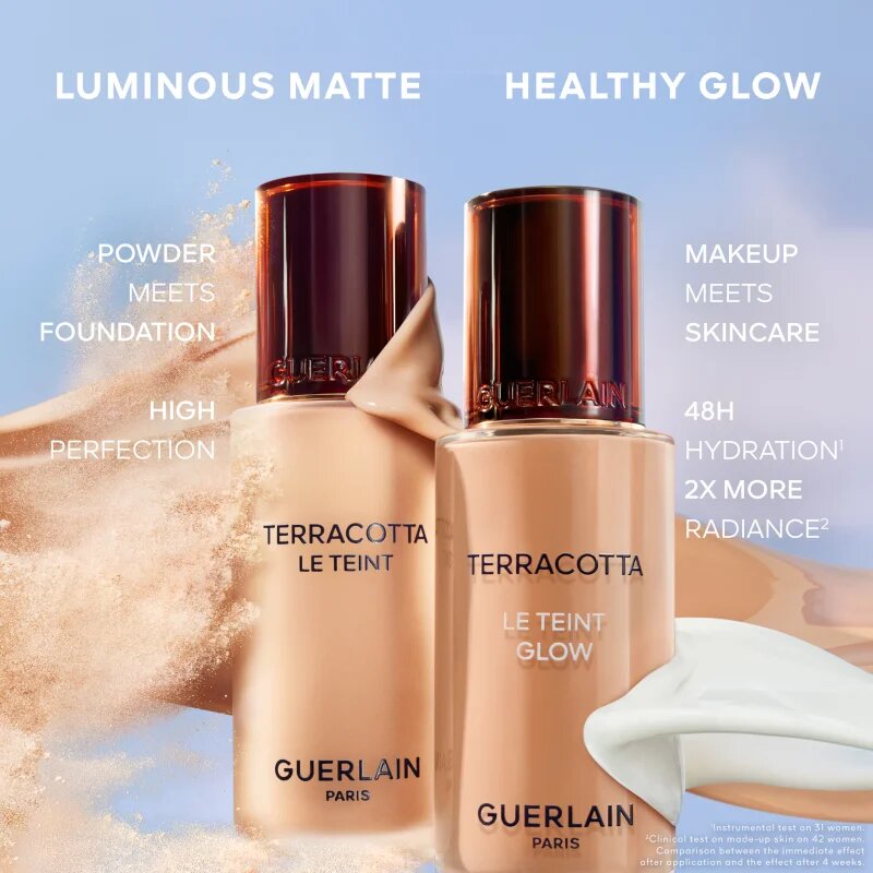 GUERLAIN Terracotta Le Teint Glow tekoči puder z učinkom osvetljevanja za naraven videz odtenek 2C Cool 35 ml