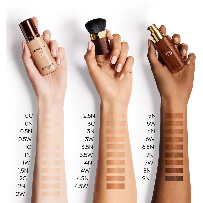 GUERLAIN Terracotta Le Teint Glow tekoči puder z učinkom osvetljevanja za naraven videz odtenek 3W Warm 35 ml