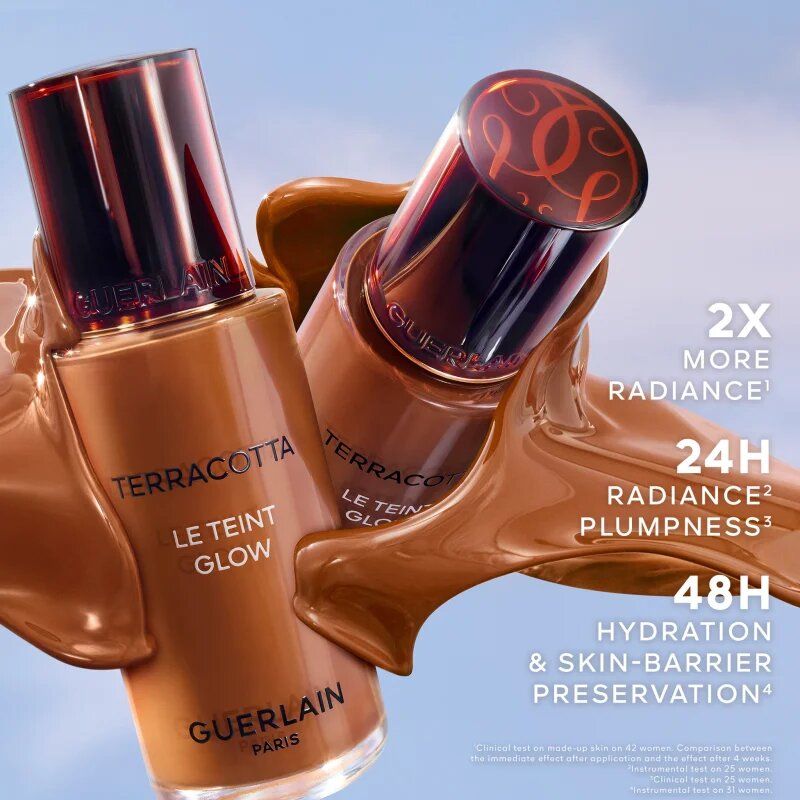 GUERLAIN Terracotta Le Teint Glow tekoči puder z učinkom osvetljevanja za naraven videz odtenek 6W Warm 35 ml