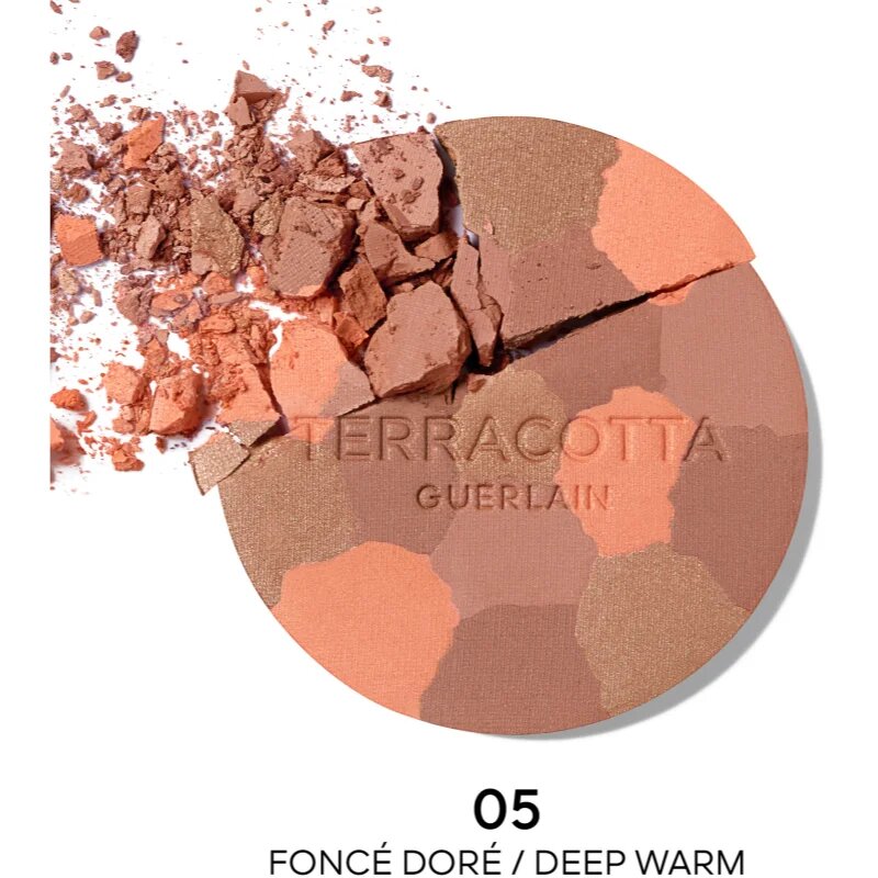 GUERLAIN Terracotta Light posvetlitveni bronz puder nadomestno polnilo odtenek 05 Deep Warm 10 g