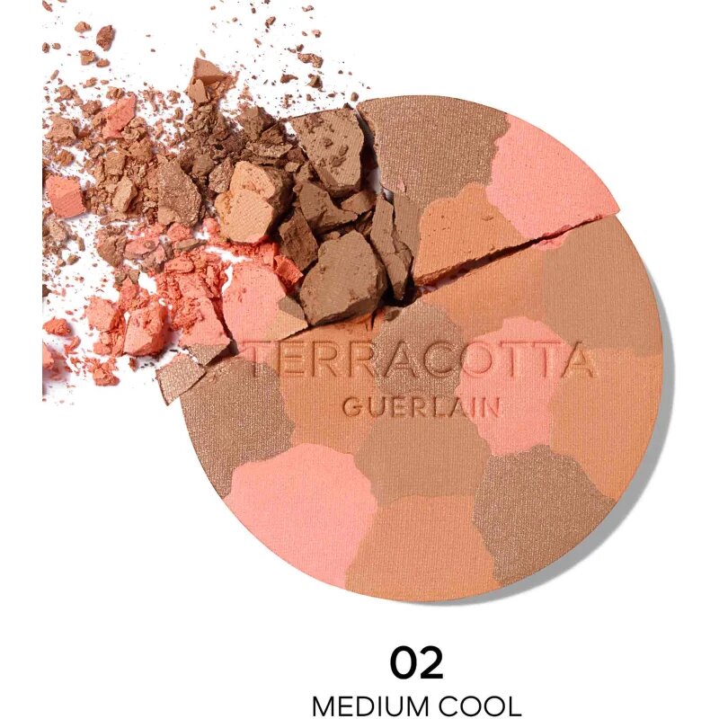 GUERLAIN Terracotta Light posvetlitveni bronz puder polnilni odtenek 02 Medium Cool 10 g
