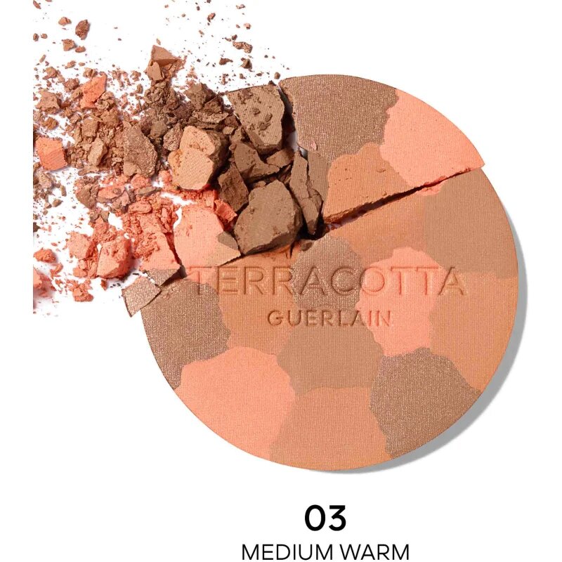 GUERLAIN Terracotta Light posvetlitveni bronz puder polnilni odtenek 03 Medium Warm 10 g