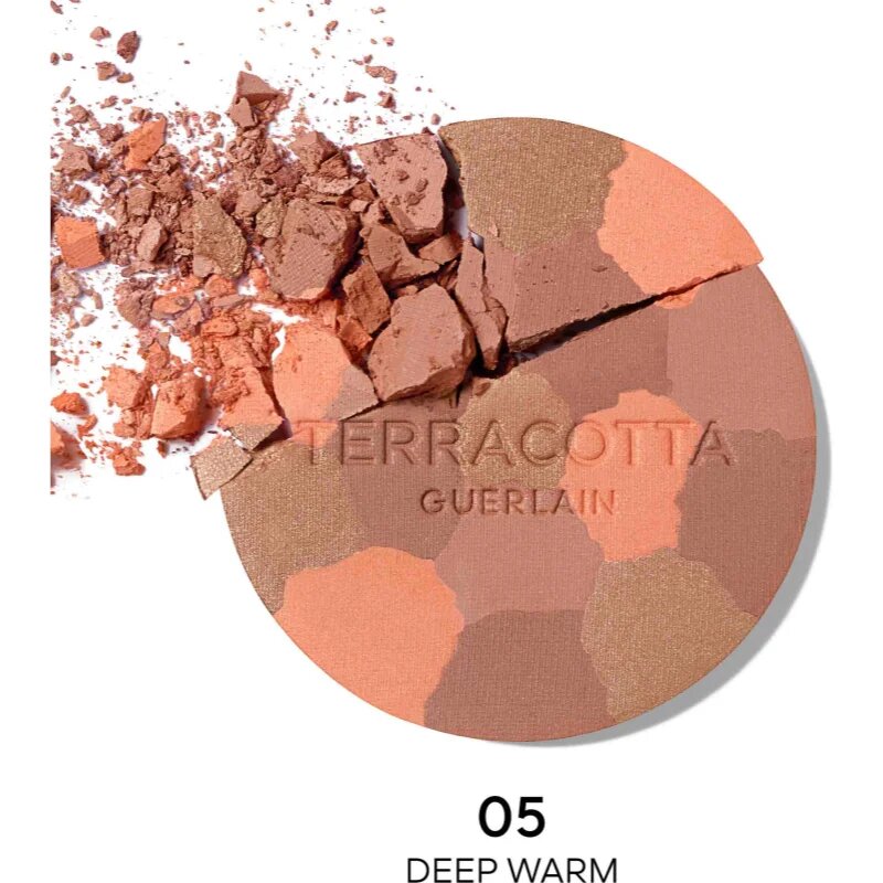 GUERLAIN Terracotta Light posvetlitveni bronz puder polnilni odtenek 05 Deep Warm 10 g