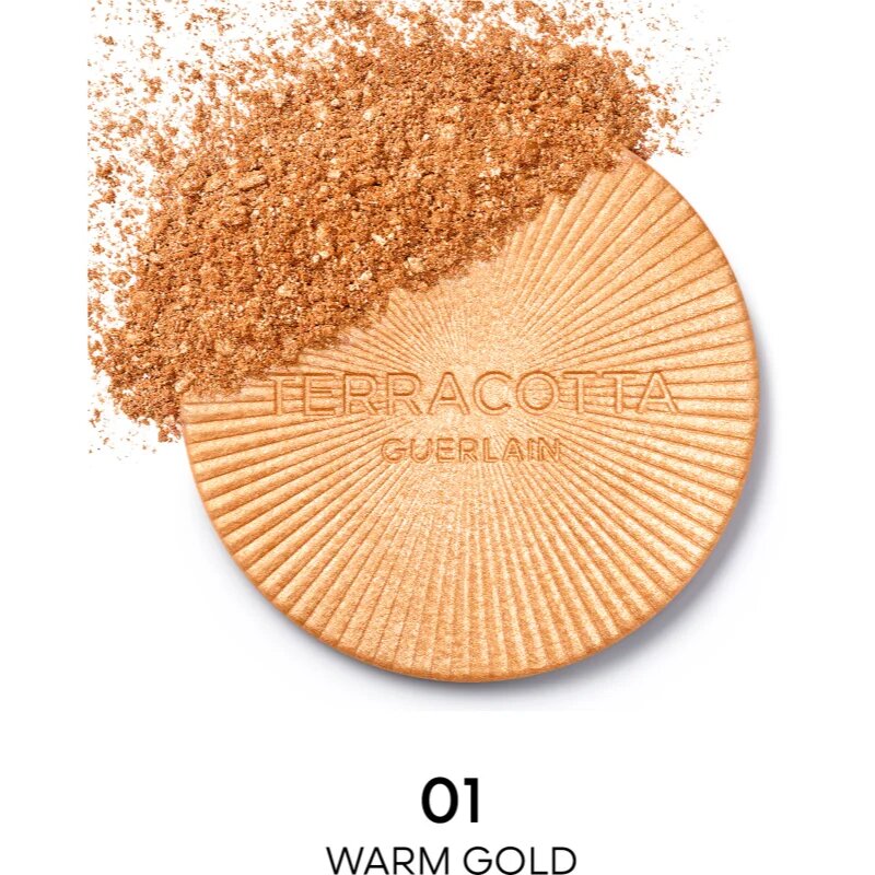 GUERLAIN Terracotta Luminizer posvetlitveni bronz puder odtenek 01 Warm Gold 7 g