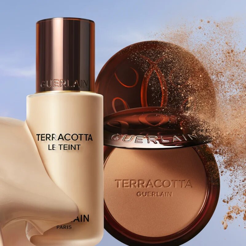 GUERLAIN Terracotta Original bronz puder polnilni odtenek 02 Medium Cool 85 g