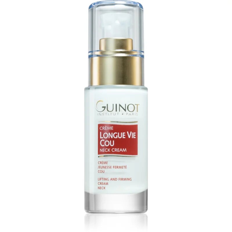 Guinot Longue Vie gladilna in učvrstitvena krema za poenotenje pigmentacije na vratu in dekolteju 30 ml