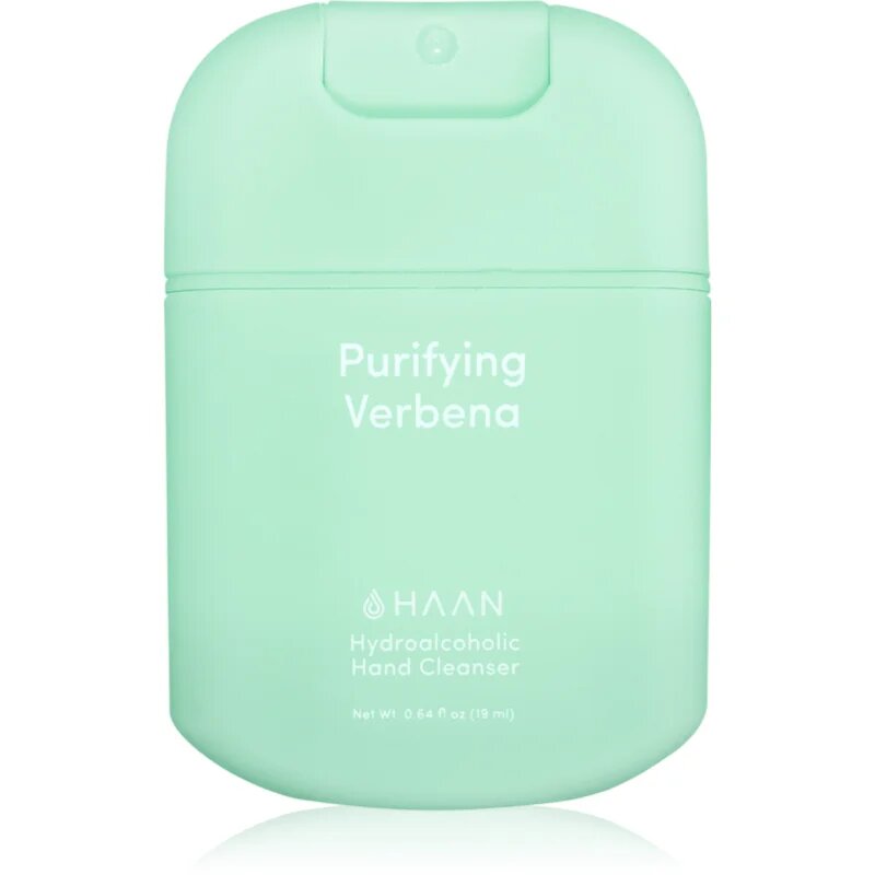 Haan Purifying Verbena čistilno pršilo za roke z antibakterijskim dodatkom Mini 19 ml
