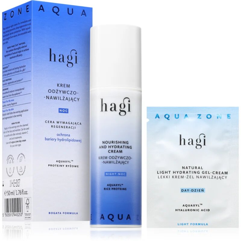 Hagi Aqua Zone nočna vlažilna krema s hranilnim učinkom 50 ml