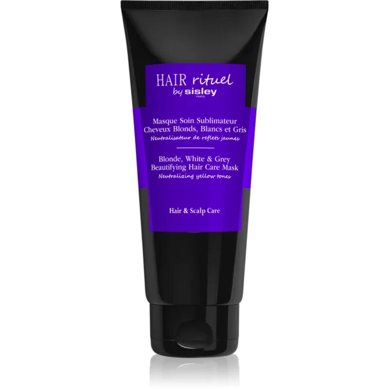 Hair Rituel by Sisley Blonde White & Grey Beautifying Hair Care Mask maska za lase za nevtralizacijo medeninastih podtonov 200 ml