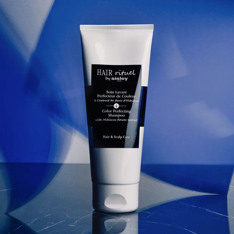 Hair Rituel by Sisley Color Perfecting Shampoo with Hibiscus Flower Extract šampon za barvane lase in lase s prameni 500 ml