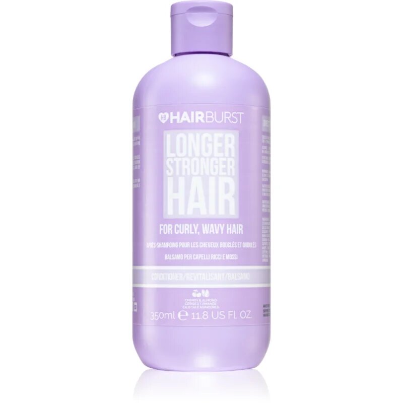 Hairburst Longer Stronger Hair Curly Wavy Hair vlažilni balzam za valovite in kodraste lase 350 ml