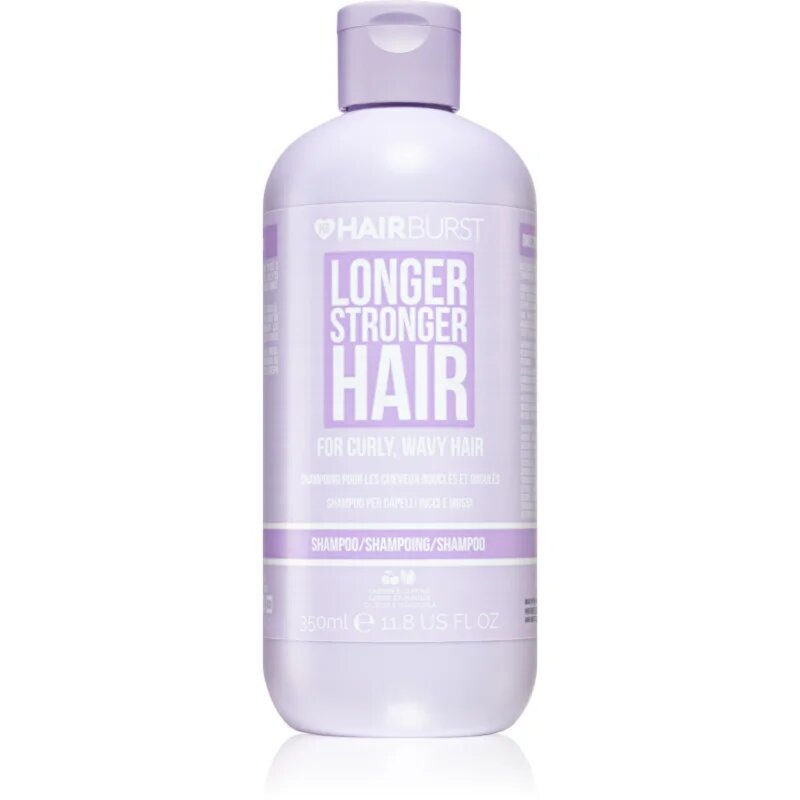 Hairburst Longer Stronger Hair Curly Wavy Hair vlažilni šampon za valovite in kodraste lase 350 ml
