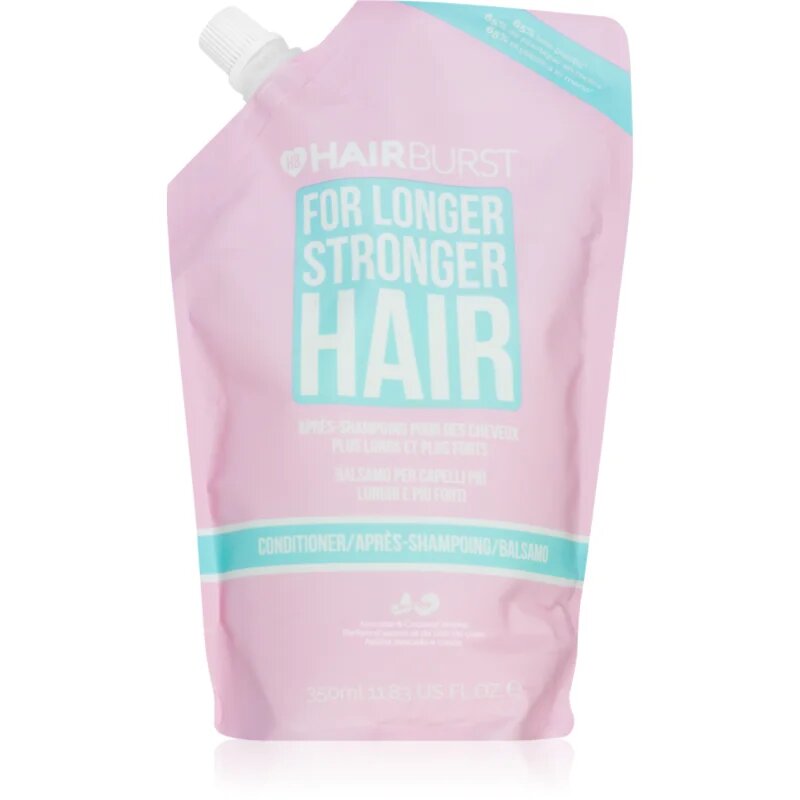 Hairburst Longer Stronger Hair Refill hranilni balzam za krepitev in sijaj las 350 ml