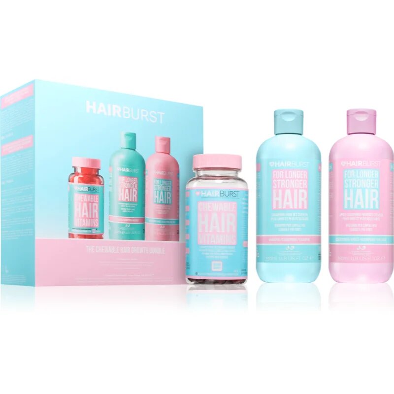 Hairburst The Chewable Hair Growth Bundle darilni set za pospeševanje rasti las