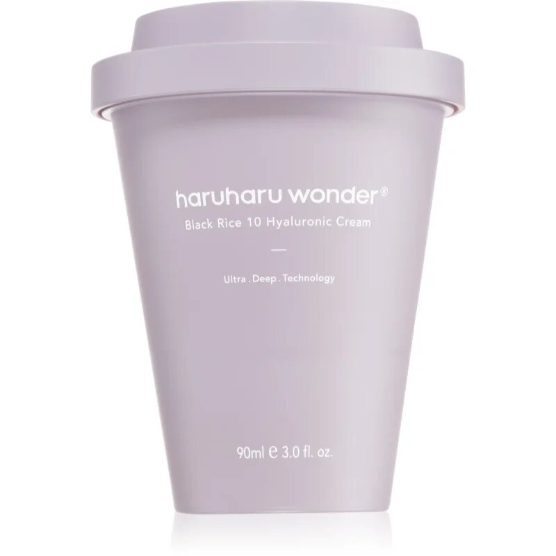 Haruharu Wonder Black Rice 10 Hyaluronic Cream intenzivno vlažilna krema za pomiritev kože 90 ml