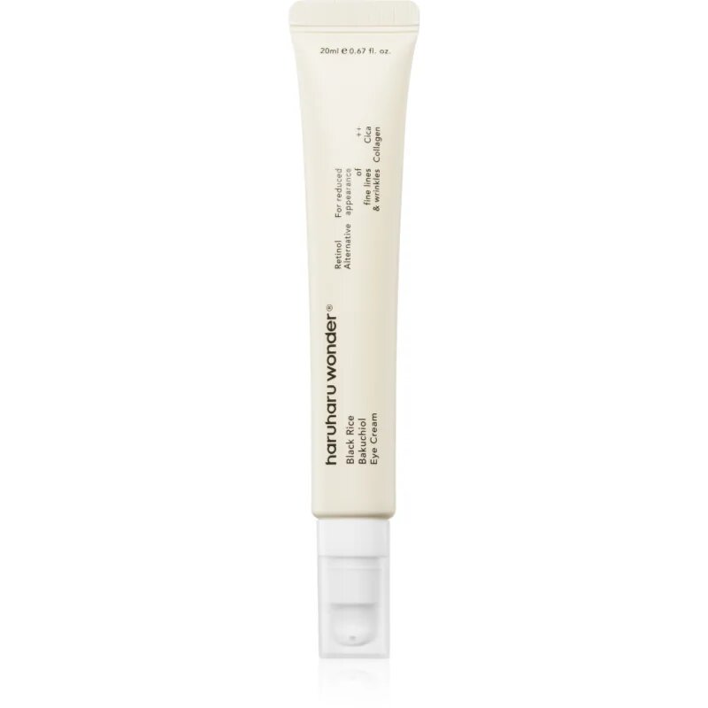 Haruharu Wonder Black Rice Bakuchiol Eye Cream krema proti gubam za predel okoli oči za prehrano in hidracijo 20 ml