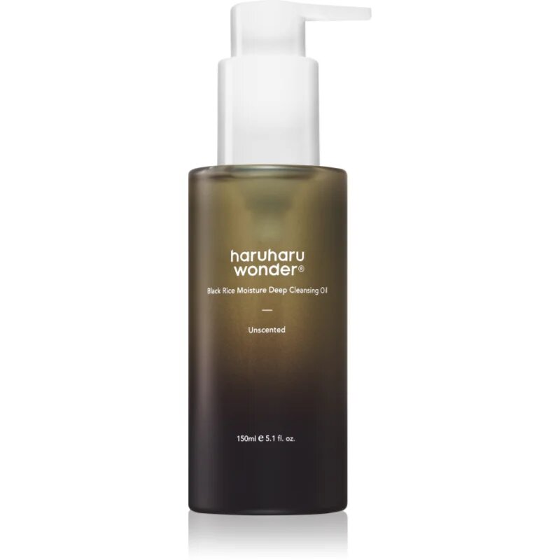 Haruharu Wonder Black Rice Moisture čistilno olje za odstranjevanje ličil za občutljivo in netolerantno kožo 150 ml