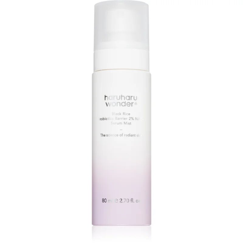 Haruharu Wonder Black Rice Probiotics Barrier NAD+ Serum Mist obnovitveni serum za obraz v pršilu 80 ml