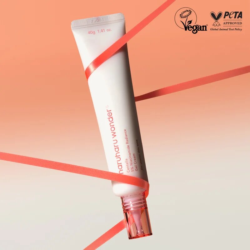 Haruharu Wonder Centella 5% Niacinamide Radiance Gel Cream lahka gelasta krema za poenotenje tona kože 40 g