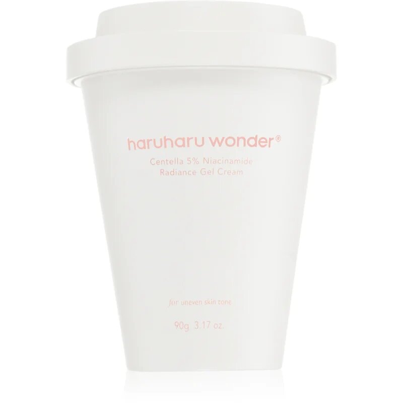 Haruharu Wonder Centella 5% Niacinamide Radiance Gel Cream lahka gelasta krema za poenotenje tona kože 90 g