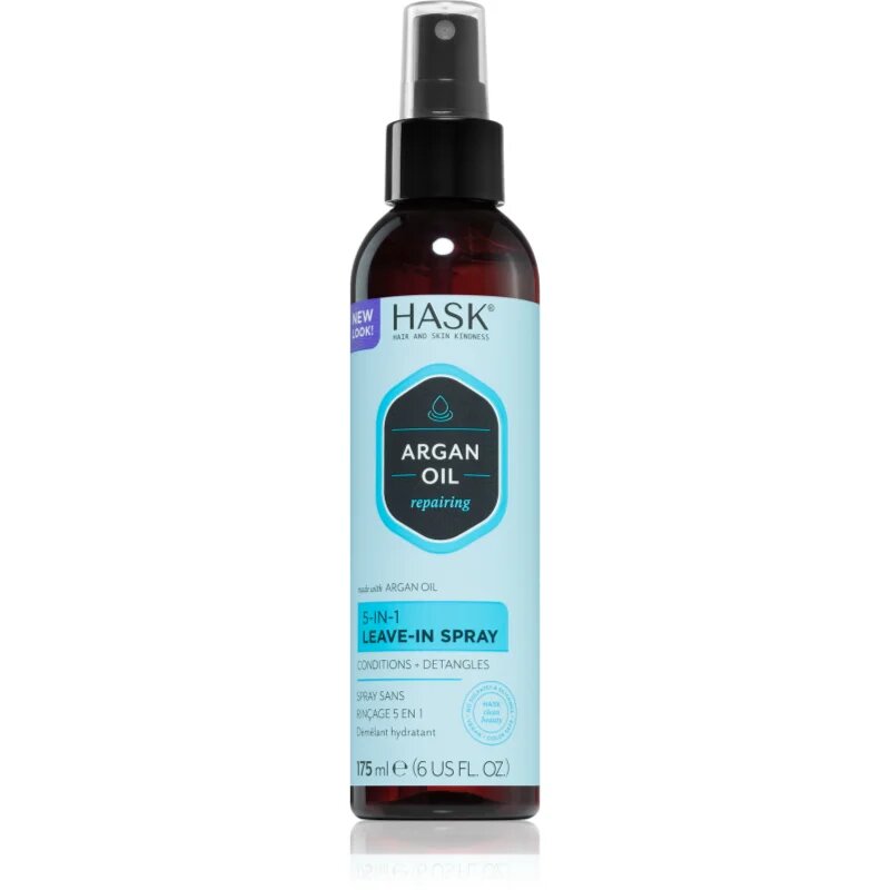 HASK Argan Oil pršilo brez spiranja za poškodovane lase 175 ml