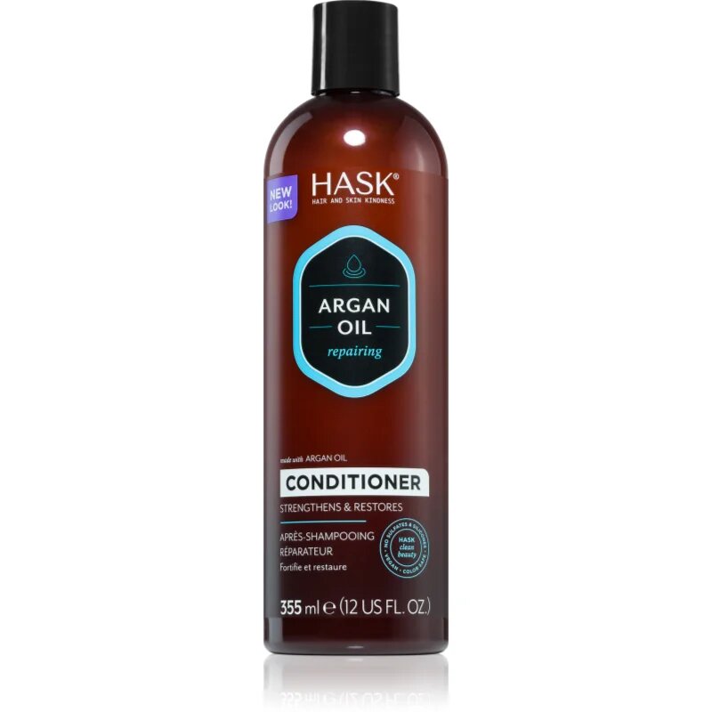 HASK Argan Oil revitalizacijski balzam za poškodovane lase 355 ml