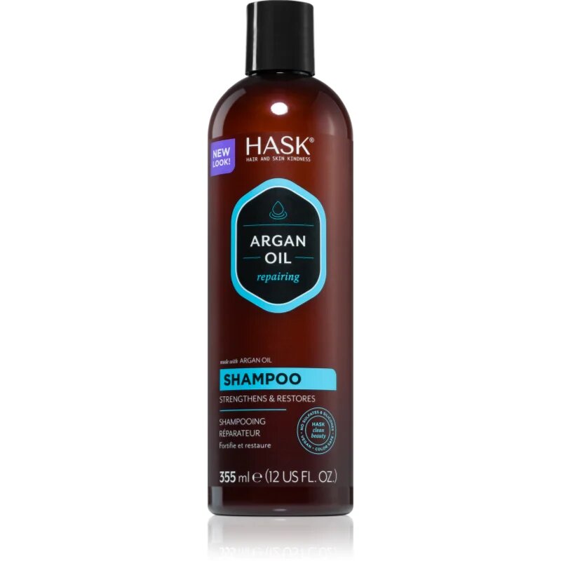 HASK Argan Oil revitalizacijski šampon za poškodovane lase 355 ml