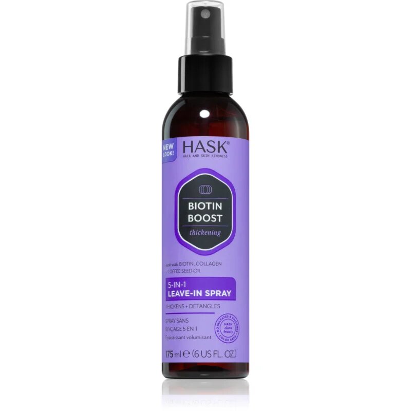 HASK Biotin Boost pršilo brez spiranja za krepitev las 175 ml