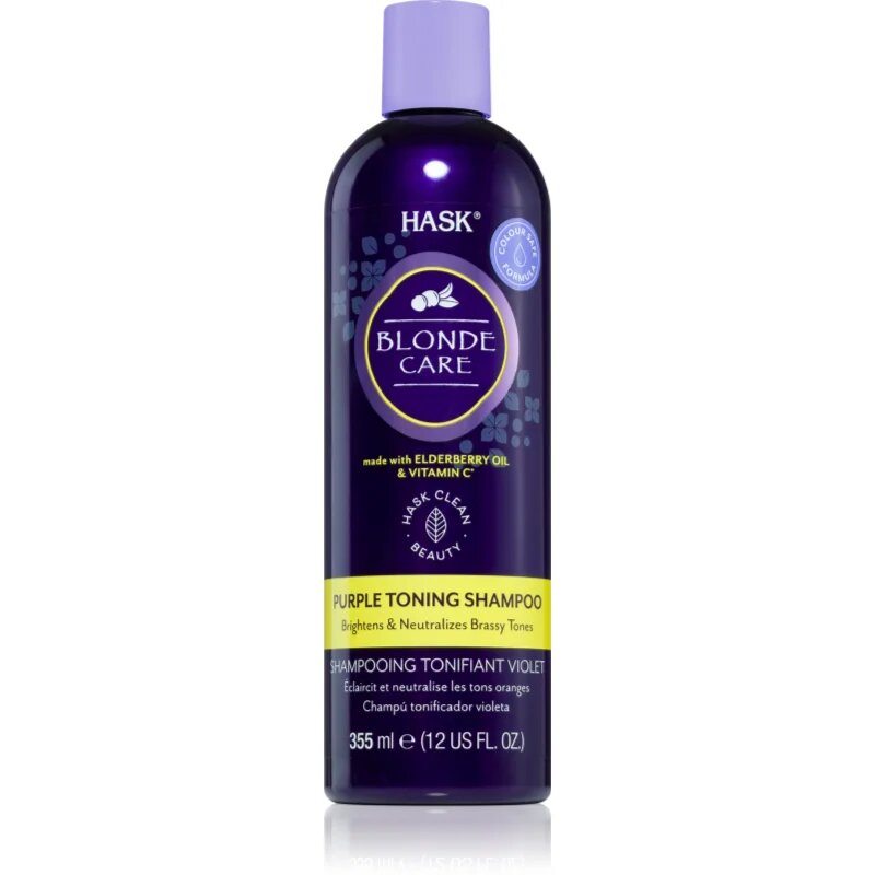 HASK Blonde Care Purple Shampoo vijoličen šampon za nevtralizacijo rumenih odtenkov 355 ml