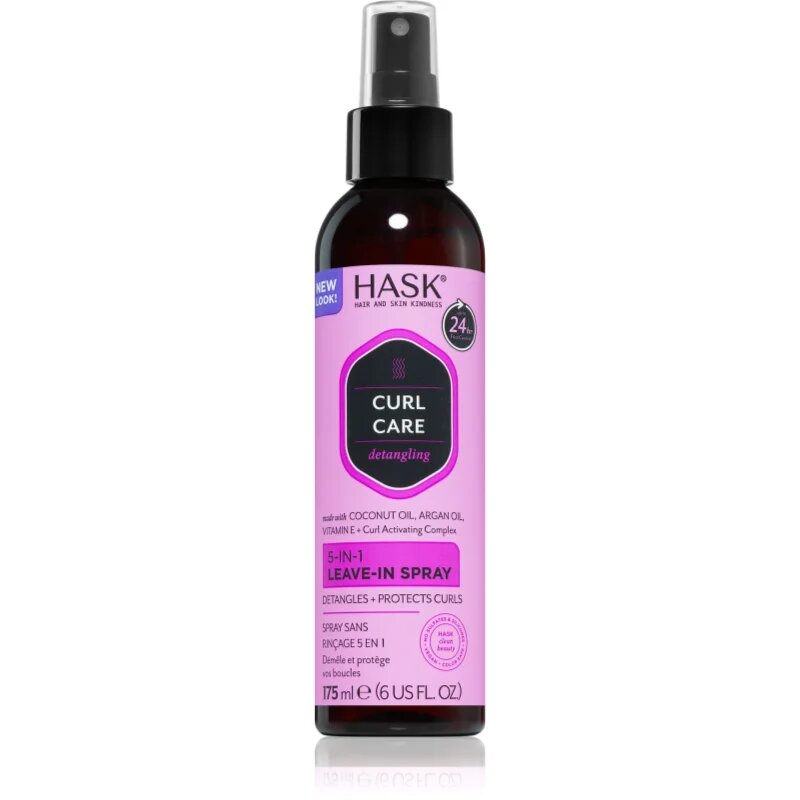 HASK Curl Care pršilo brez spiranja za valovite in kodraste lase 175 ml