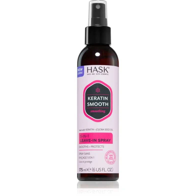 HASK Keratin Protein pršilo brez spiranja proti krepastim lasem 175 ml