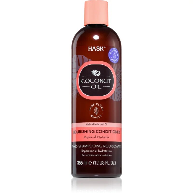 HASK Monoi Coconut Oil hranilni balzam za sijaj in mehkobo las 355 ml