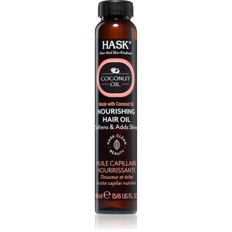 HASK Monoi Coconut Oil lepotno olje za sijaj in mehkobo las 18 ml