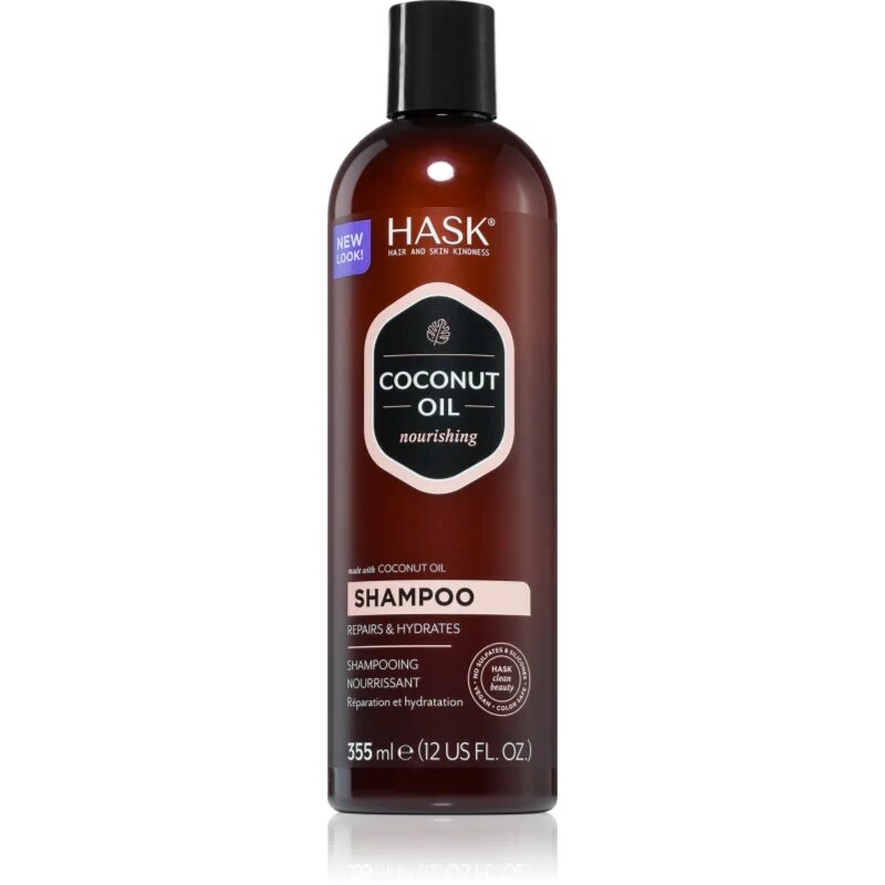 HASK Monoi Coconut Oil negovalni šampon za sijaj in mehkobo las 355 ml