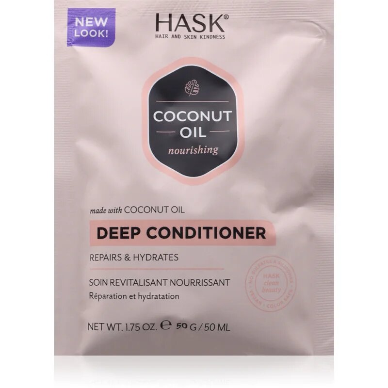 HASK Monoi Coconut Oil revitalizacijski balzam za sijaj in mehkobo las 50 ml
